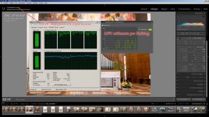 Lightroom utilizzo CPU e GPU